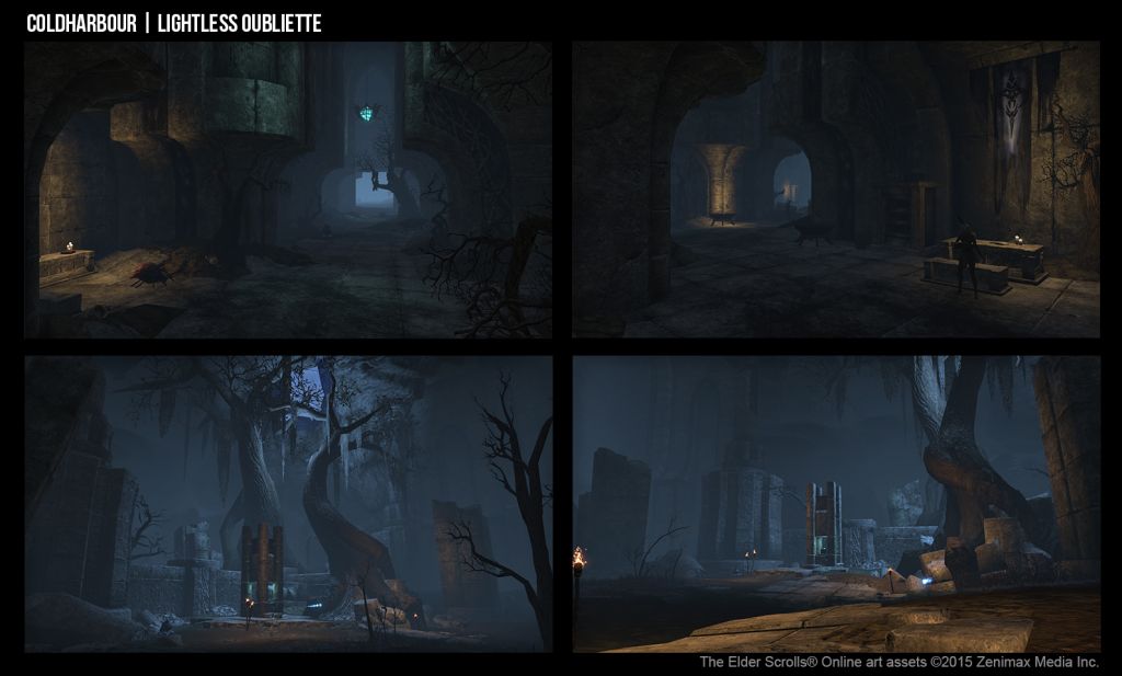 Responsible for the placement of assets and terrain sculpting & painting, metrics. Also created lighting and environment settings - Objective is intentionally dark for gameplay purposes. (All assets & textures created by other ZOS artists)